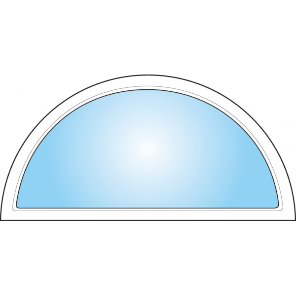 Dekorfönster Halvmåne helglas Modul 12x6