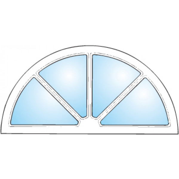 Dekorfönster Halvmåne spröjs Modul 10x5